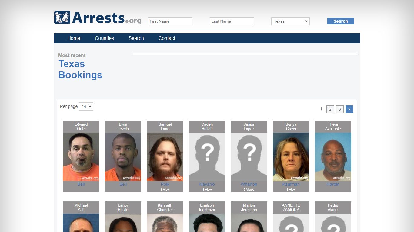 Texas Arrests and Inmate Search